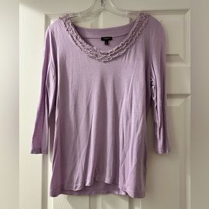 Talbots Lavender Blouse